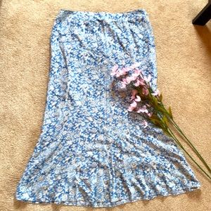 Modest midi flared skirt